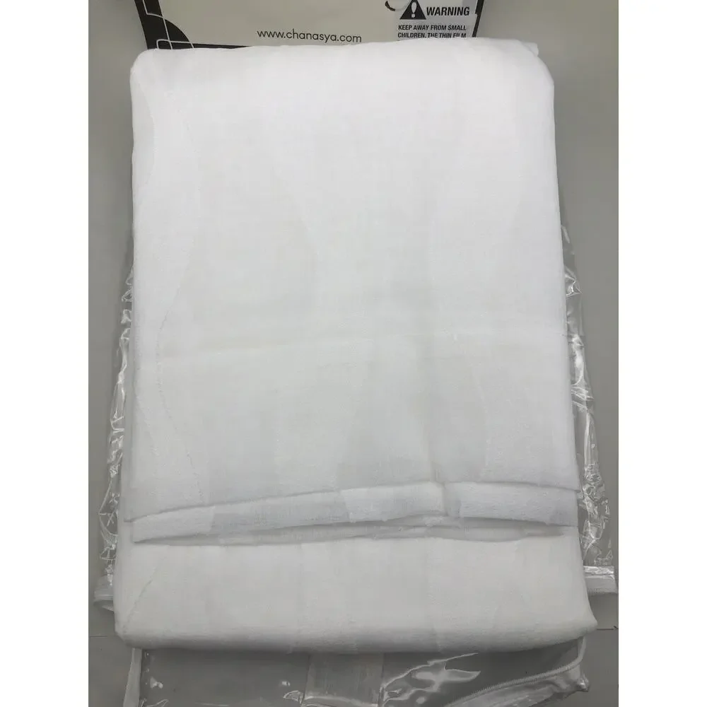 Chanasya Premium Waves Voile Sheer Curtains 2-Panel Curtain 52